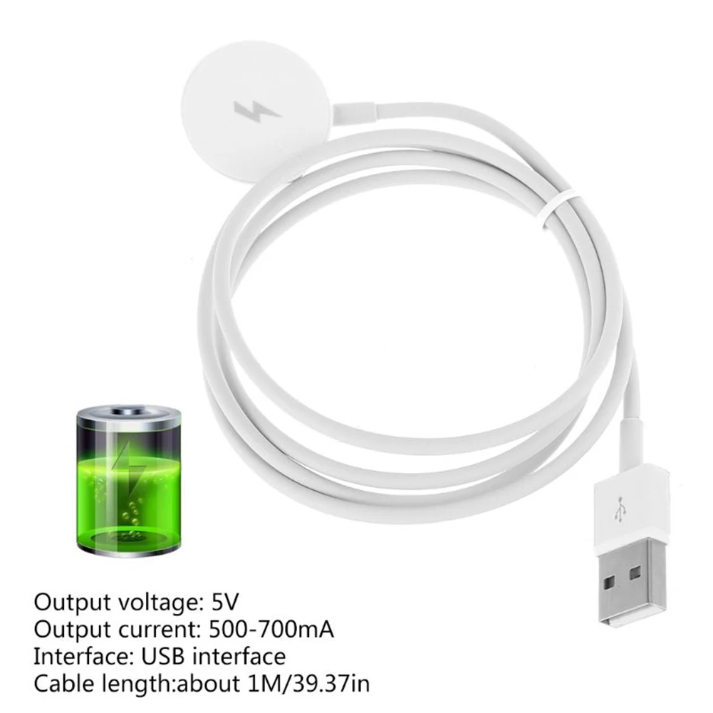 

Зарядное устройство для Fossil Gen 1 Gen 2 Gen 3, док-станция для зарядки умных часов, аксессуар для USB-кабеля