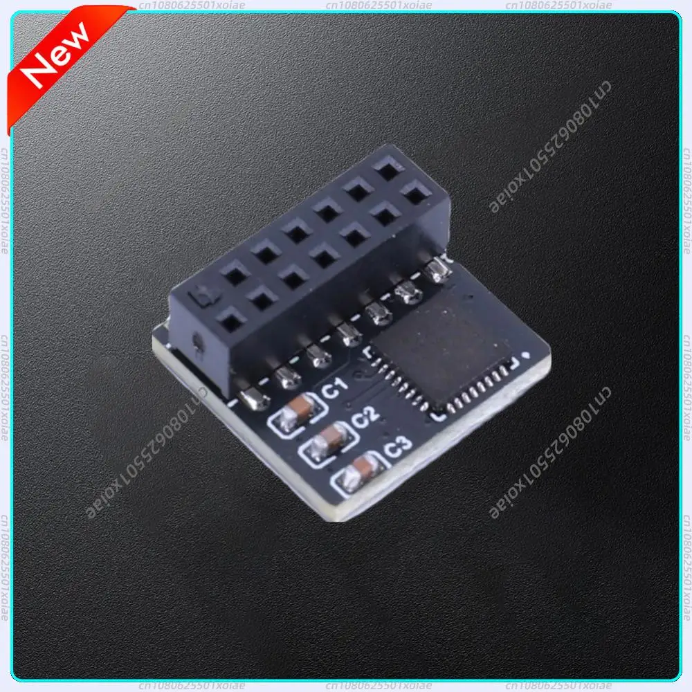 

TPM 2.0 Encryption Security Module 14 Pin SPI TPM2.0 Security Module Portable TPM 2.0 Remote Card for ASUS Motherboard