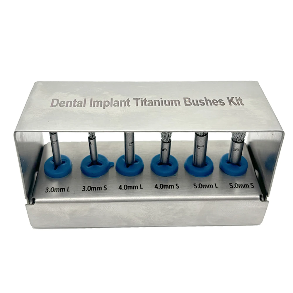 Dental Implant Surface Cleaning Brush 300-1000 RPM Dental Titanium Grade 5 Fixture Cleaning Brush 420 Non magnetic steel Brush ﻿