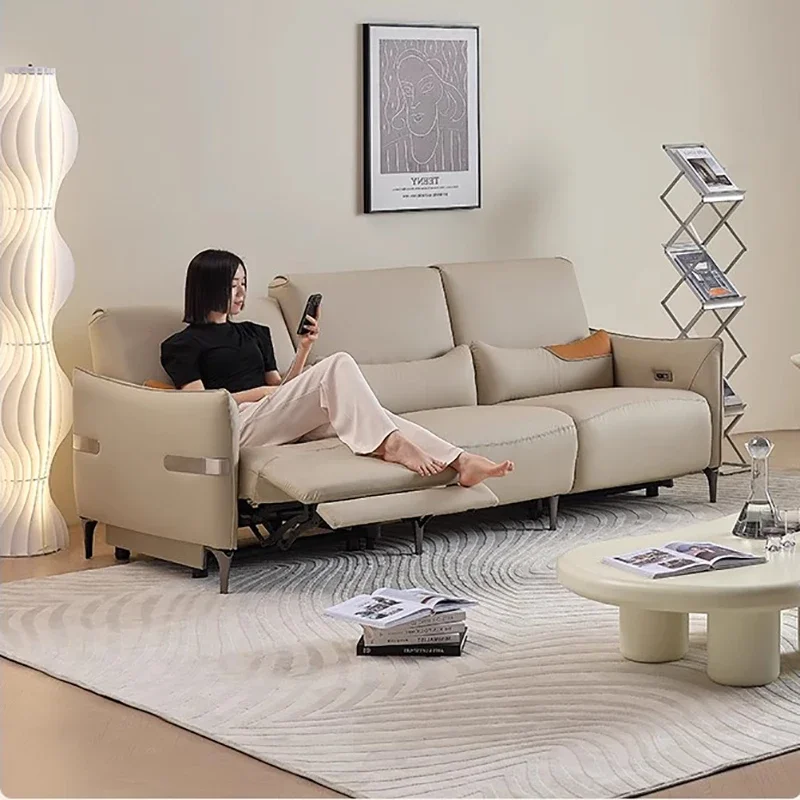Elektrische Schlaf Liege sofas Sitz massage l Form Liege sofas Zimmer Luxus Sillon Liege möbel Wohnzimmer