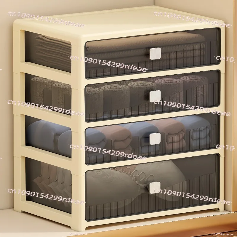 

3-in-1 Partitioned Underwear Storage Box | Drawer-Type Organizer for Home Wardrobe