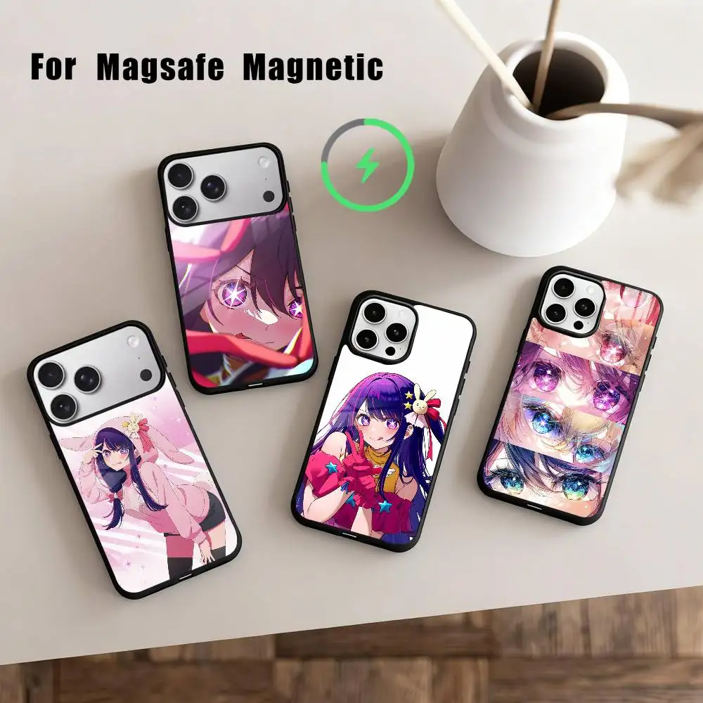

O-Oshi No Ko A-Anime Phone Case For iPhone17,16,15,14,13,12,11 Plus,Pro Max Magnetic For Magsafe Wireless Charging