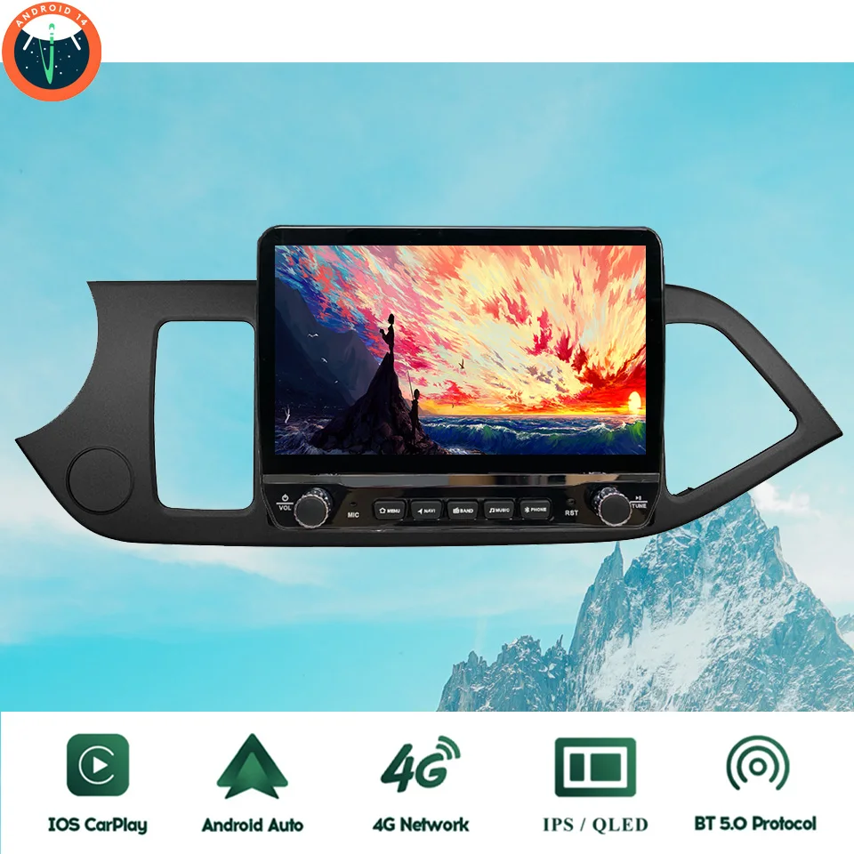 Android 14 Autoradio Multimedia PC Tablet For Kia Morning Picanto 2011 - 2017 GPS DVD Video Music Player Car intelligent systems