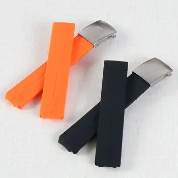 適用於天梭T-Touch T013 T081 T047的20毫米/21毫米矽膠錶帶,弧形錶耳,橡膠錶帶,橙色/黑色/藍色/紅色 8 最佳銷售 橘色錶帶 - №5