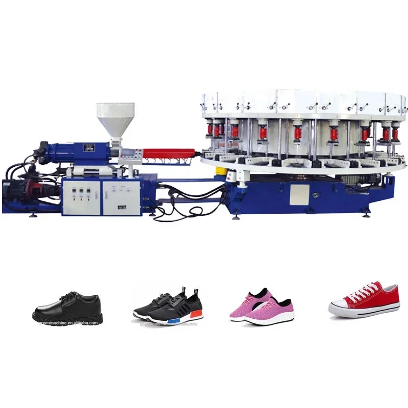 PET Air Blowing Slippers Making Automatic Injection Molding Machine Sandal Slippers Snow Boots Injection Modling Machine