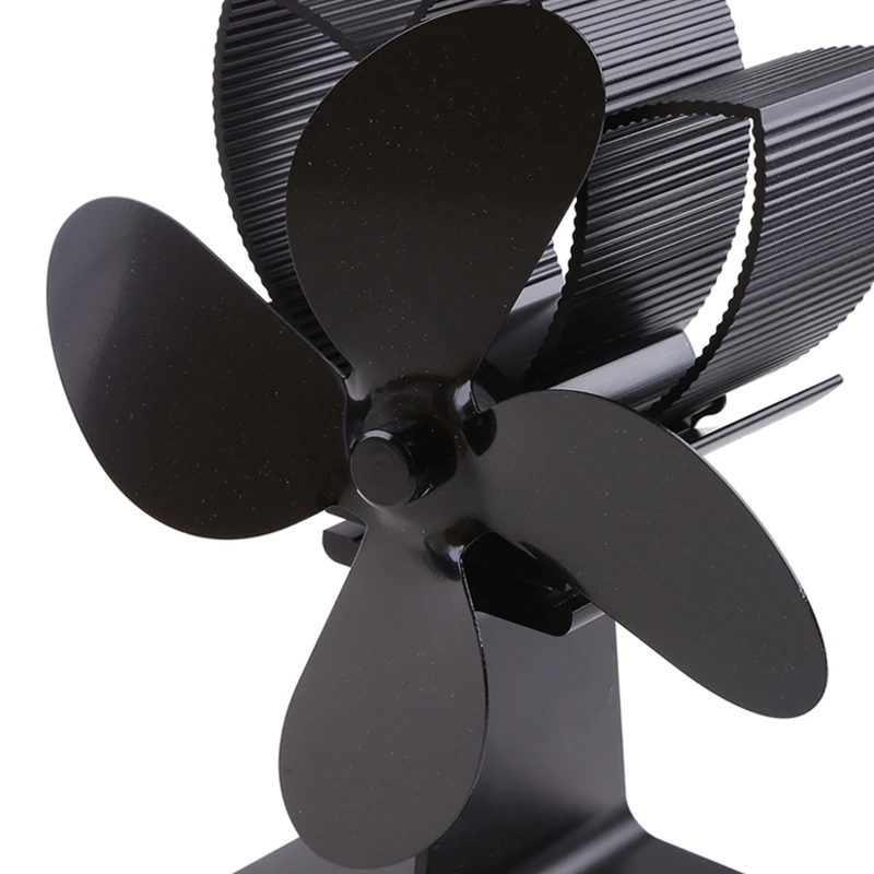 KX4B 4 ใบมีดความร้อนเตาพัดลมไม้สำหรับ ปลอดภัย Quiet เตาผิง Ecofan การใช้ประหยัดการกระจายความร้อนที่มีประสิทธิภาพ