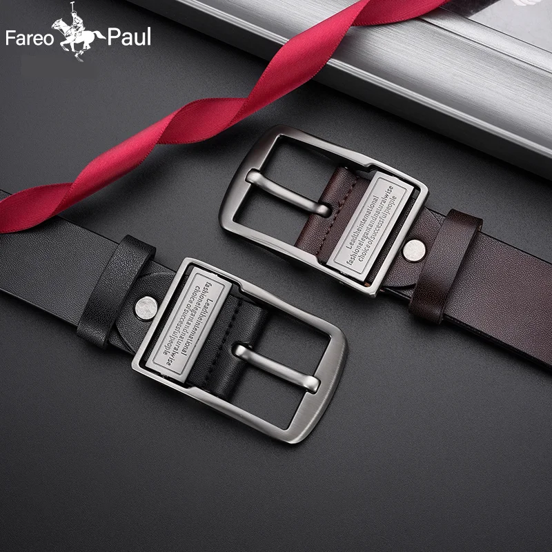 Neue Leder Rindsleder herren Gürtel Mode Metall Legierung Pin Schnalle Erwachsene Luxus Marke Jeans Business Casual Taille Männlich Strap Marke – Detail 4