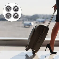 4 Pcs Transparent Wheel High Elastic Scooter Parts Luggage Wheels Component 10X10X24CM Supplies