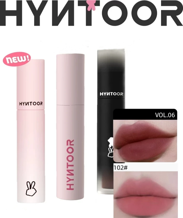 HYNTOOR Macaron Series Lip Mud 22 Colors Matte Cloud Air Velvet Lip Glaze Long-lasting Waterproof Lip Gloss Liquid Lipstick