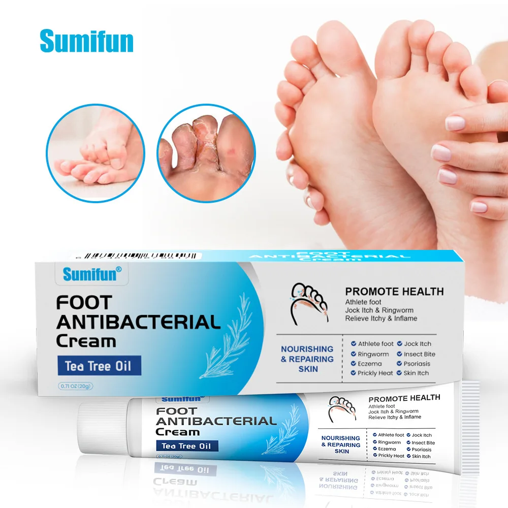 

Sumifun tea tree oil and athlete's foot ointment, itchy and smelly feet