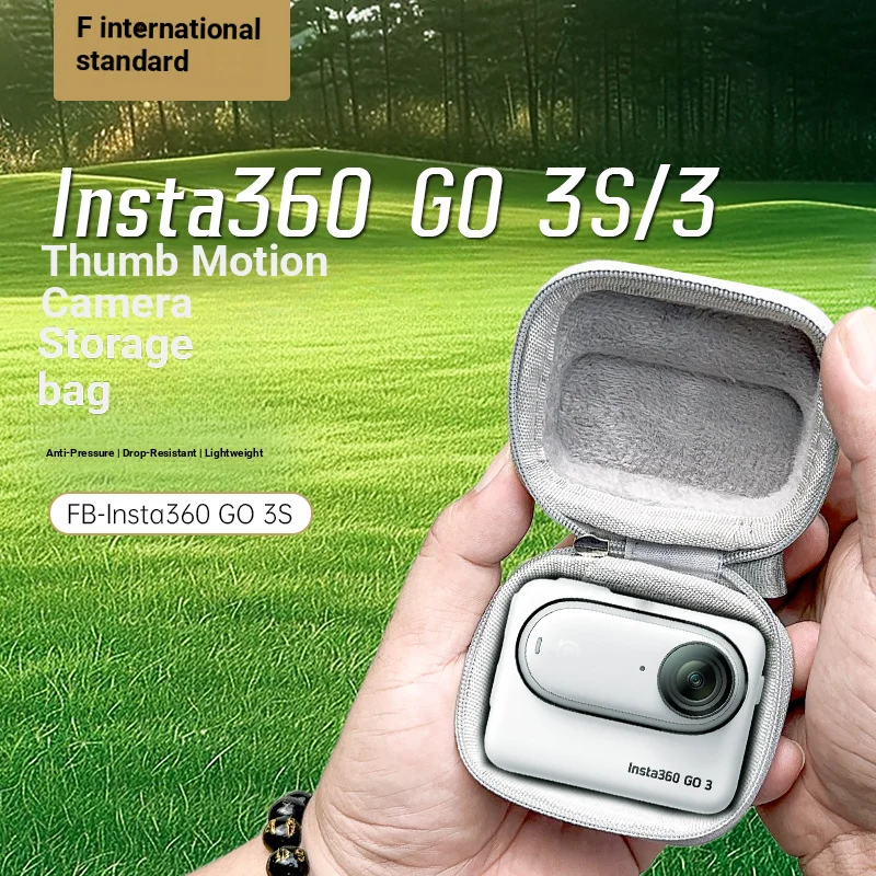 Camera Bag for Insta360 GO 3S/3 Storage Bag Protective Case Portable Action Camera Thumb Camera Protective Box Anti-Dropproof