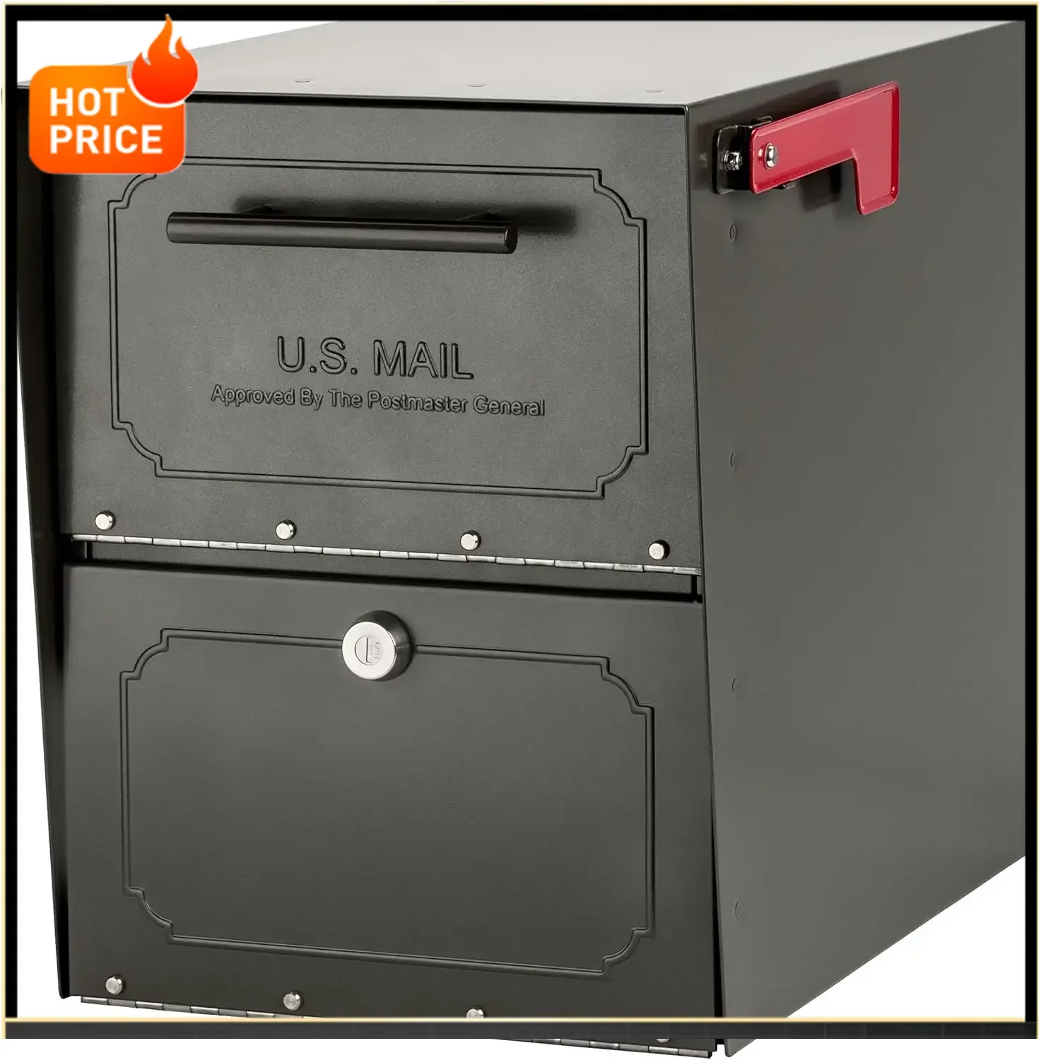 

Бестселлер [Горячее предложение!] Почтовый ящик Oasis Classic Locking Post Mount 6200Z-10, 18 дюймов (глубина) x 11,5 дюймов (ширина) x 14 дюймов (высота), цвет графитовая бронза