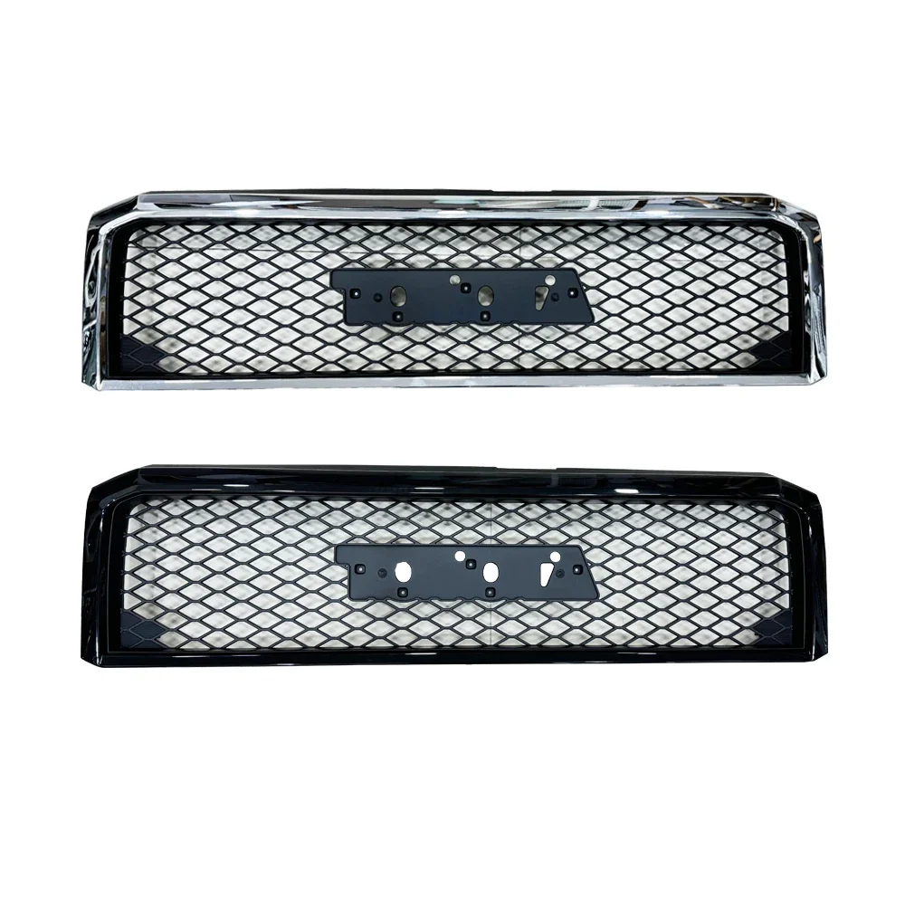 Chrome Black Front Grill Mesh Grille Kit For   Land Cruiser 70 76 79 LC70 LC76 77 LC79 FJ70 FJ79 Accessories