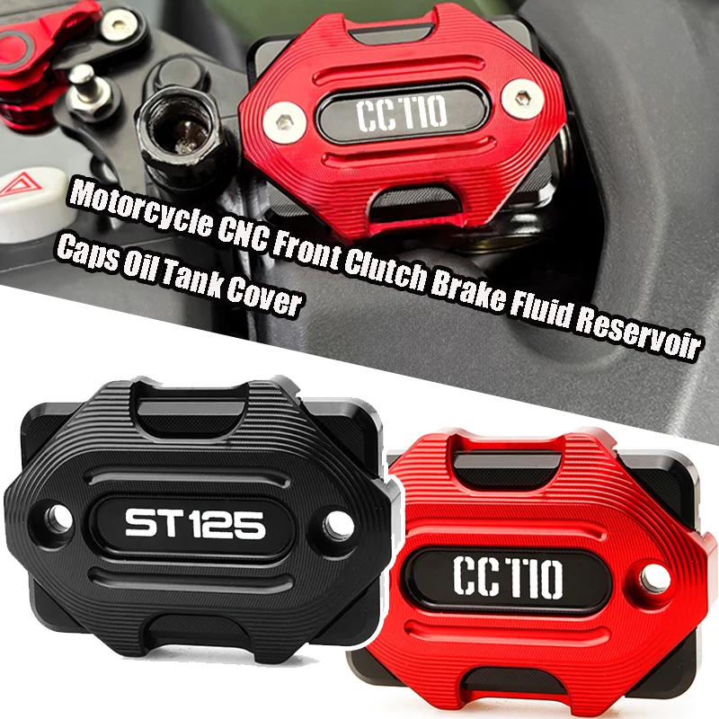 

Moto Accessories Fit For Honda Cross Cub 110 CC110 CC 110 CC ST125 DAX 125 MSX Front Brake Clutch Fluid Reservoir Tank Cover Cap
