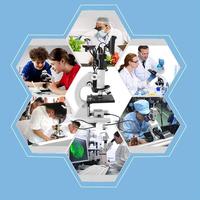 Upgraded Microscope 4X 10X 40X 100X Microscope Objective Lens Achromatic Objective Microscope Parts Stand RMS Thread