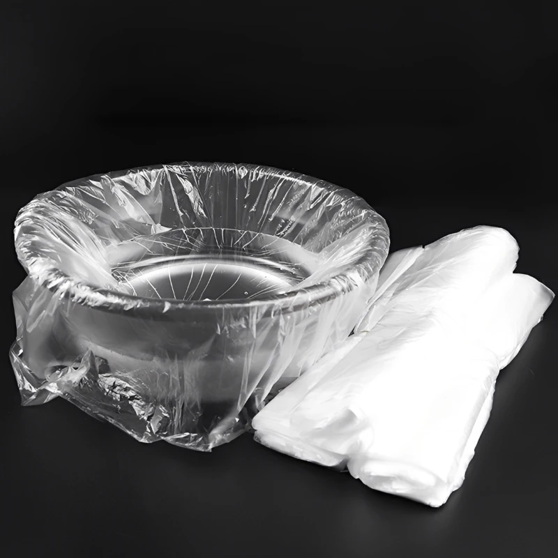 Portable Beauty Basin Specific Disposable Washbasin Bag Transparent Small Plastic Washbasin Beauty Tool for Beauty Salon