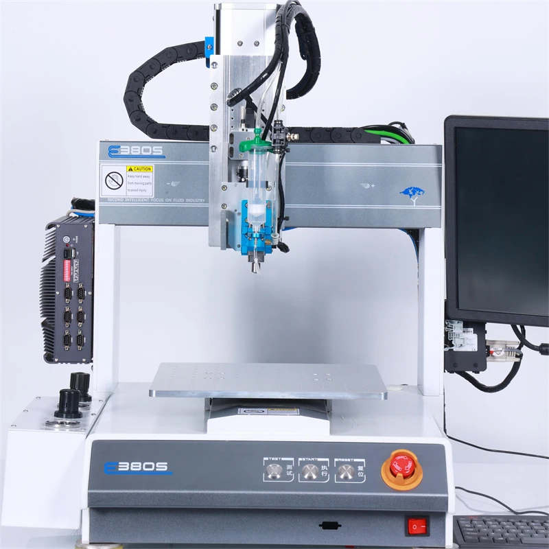 3 Axis Desktop Ccd Visual Pc Control Pcb Led Lcd Car Speaker Epoxy Resin Cnc Automatic Glue Dispenser Dispensing Machine Robot