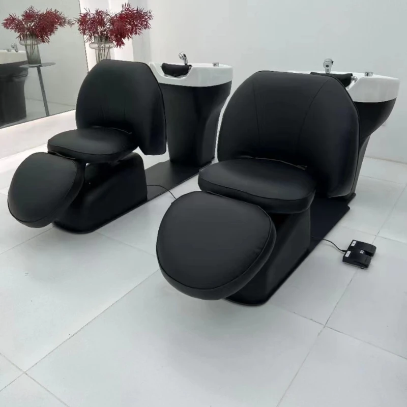 

Chair Beauty Reclining Hair Spa Washbasin Chairs Stylist Shampoo Wash Professional Hairdressing Aesthetics Haarwasstoel Luxury