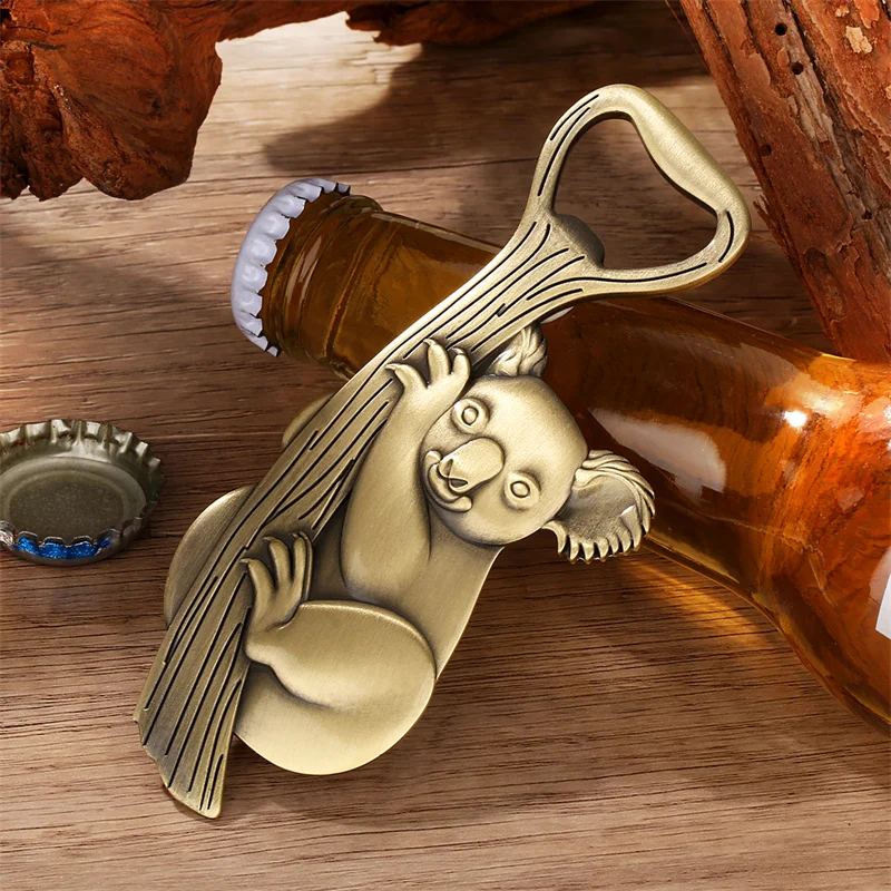 Kreativer Koala-Flaschenöffner im Vintage-Stil aus Metall für Bar, Küche, Hochzeit, Party-Dekoration, Geschenk für Bierliebhaber – Detail 3