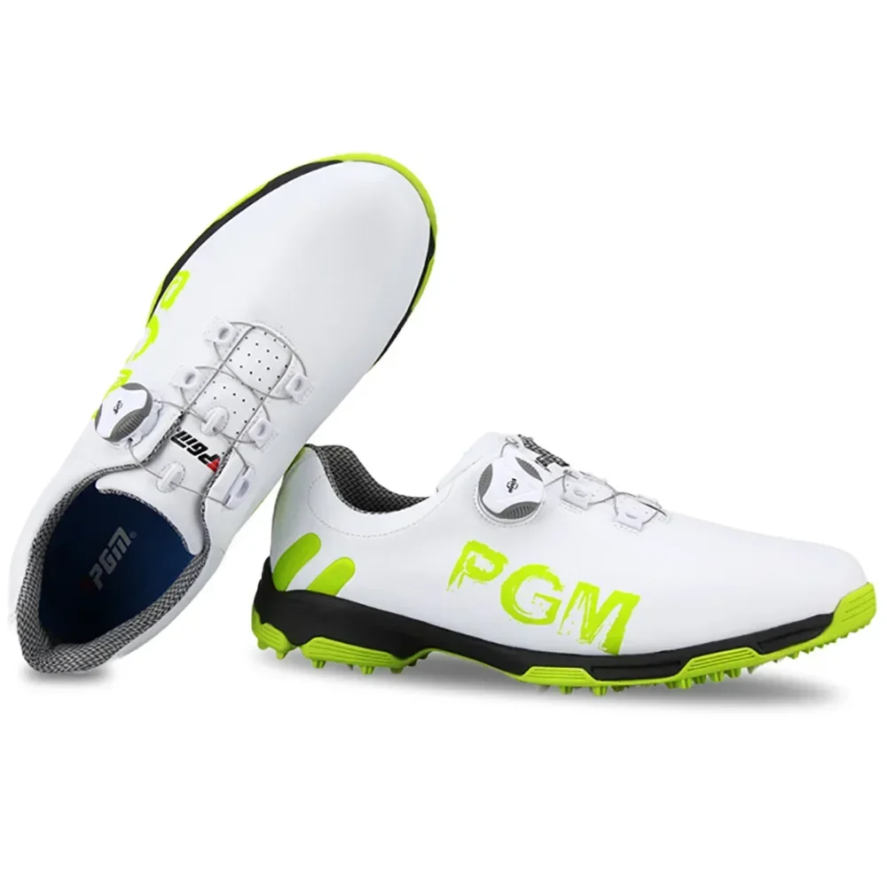 Training PGM Golf Shoes for Men Waterproof Breathable Golf Shoes Male Rotating Shoelaces Sports Sneakers Non-slip Trainers XZ103