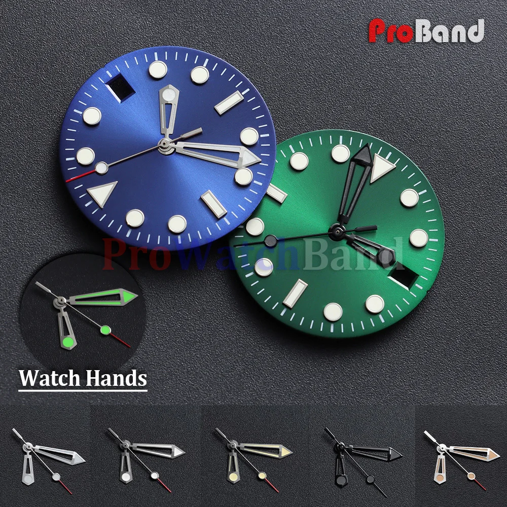 

Watch Hands for Seiko NH35 NH36 NH38 NH39 Movement Pointer Green C3 Luminous Watch Accessories Parts for Omega Seamaster 300