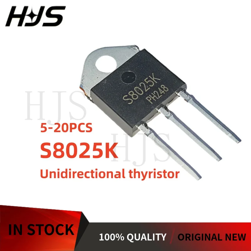 5/10/20PCS 100% New S8025K 8025K TO-3P Unidirectional thyristor transistor
