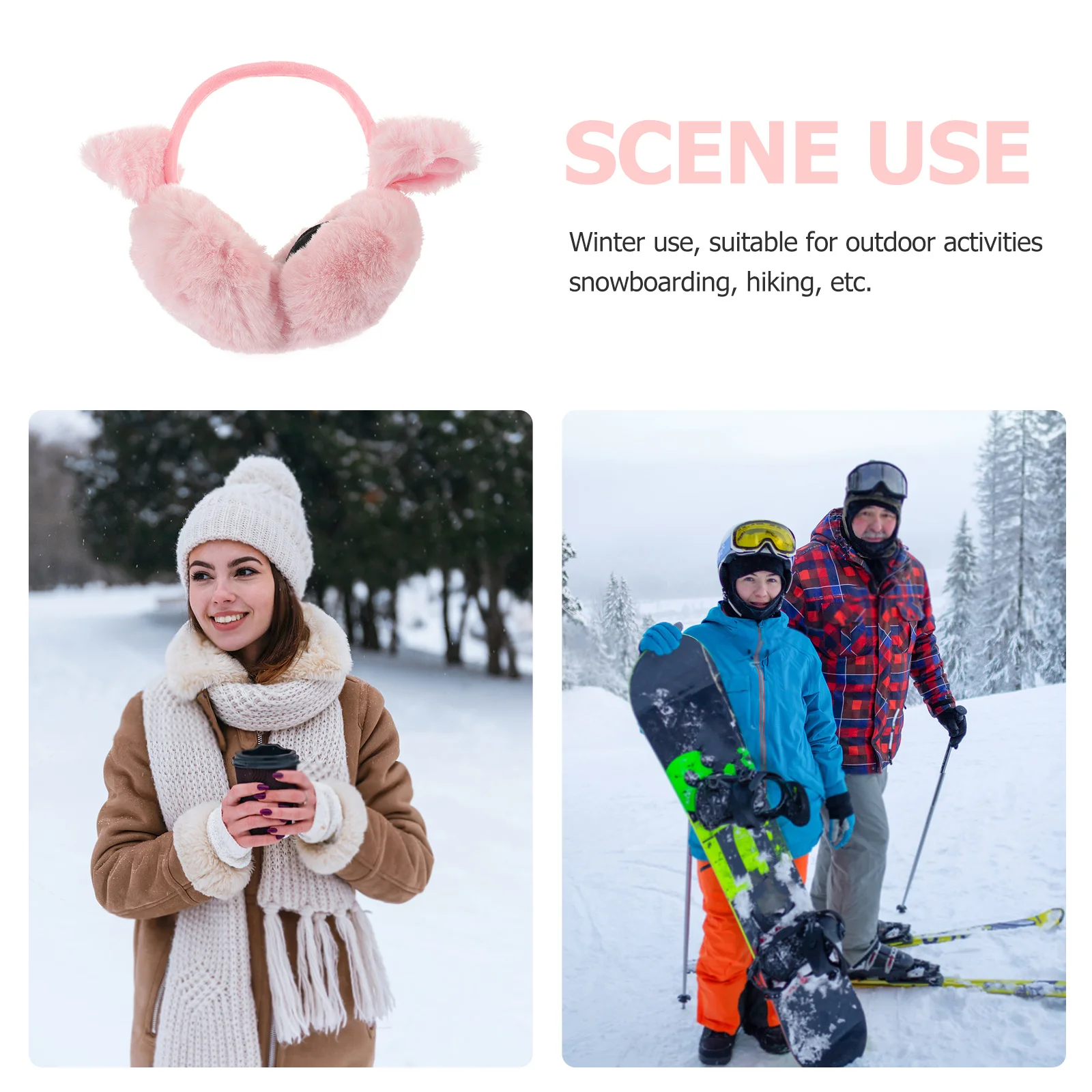 الدافئة آذان القط غطاء للأذنين عقال لفصل الشتاء لطيف طوي غطاء للأذنين خفيفة الوزن المحمولة مريحة الأذن يفشل للنساء الطقس البارد
