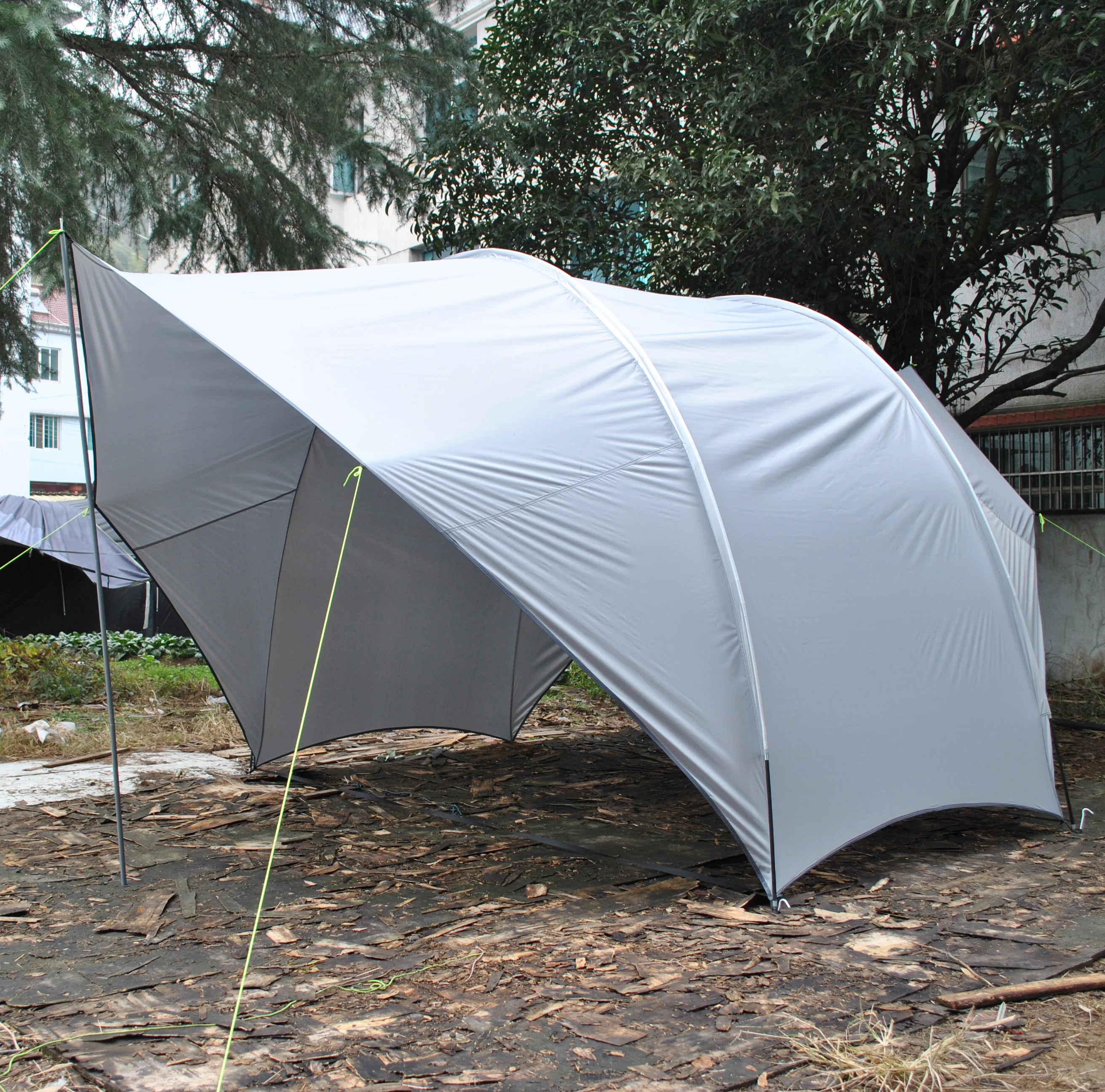

Shell tarp, road house tarp, hunting camping and land shelter from rain and sun, camping canopy, shell beach tent