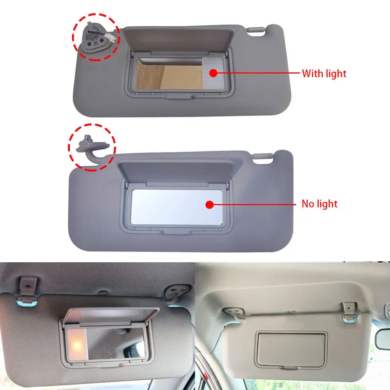 For JAC Refine S3 2014-2021 Car Sun Visor Front Side Sunshade Shield Cover Auto Sunvisor Car Parts 5702300U2260 5702400U2260