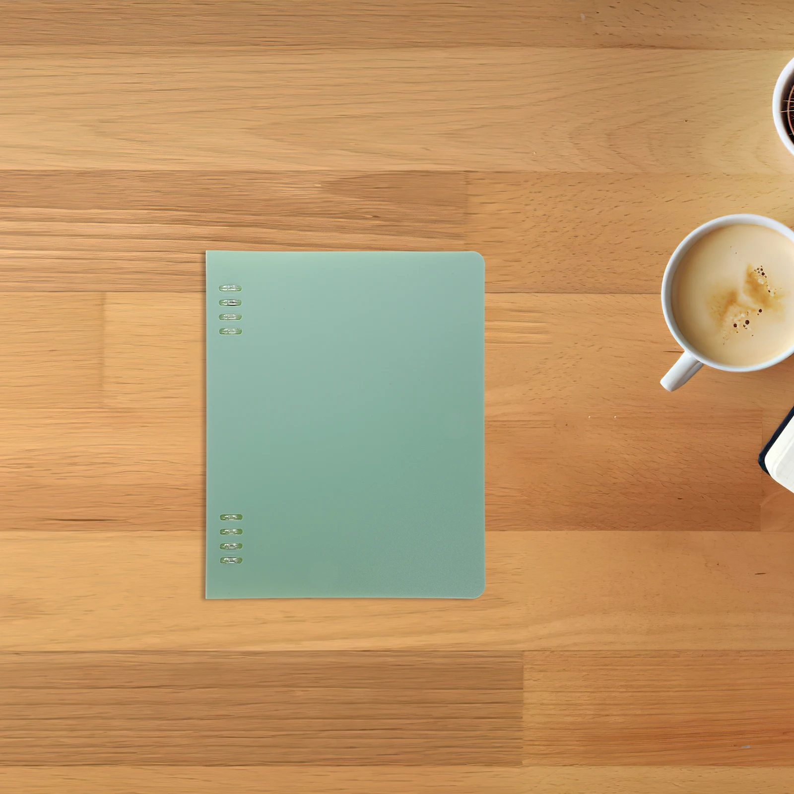 

3 Pcs A5 Gradient Notebook Covers PP Binder Folders Green Colors Protective Sleeves Hard Shell Suitable Diary Planner