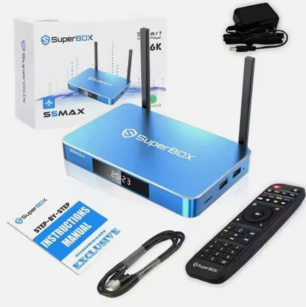 

BEST New 2024 Newest Superbox S5 Max S4 Pro Dual Band Wi-Fi Smart Media Player