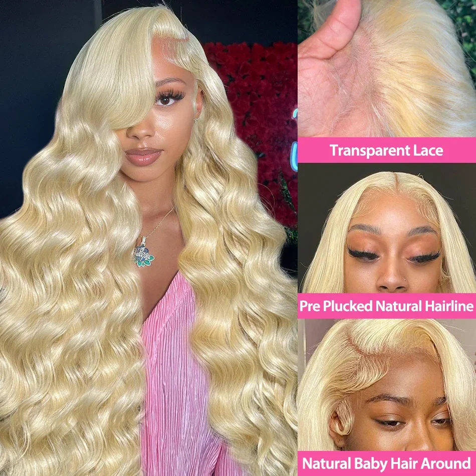 613 العسل شقراء ملونة الجسم موجة 13x4 13x6 كامل أمامي HD الدانتيل الشفاف ريمي خصلات الشعر المستعار الإنسان 40 46 بوصة 220% الكثافة