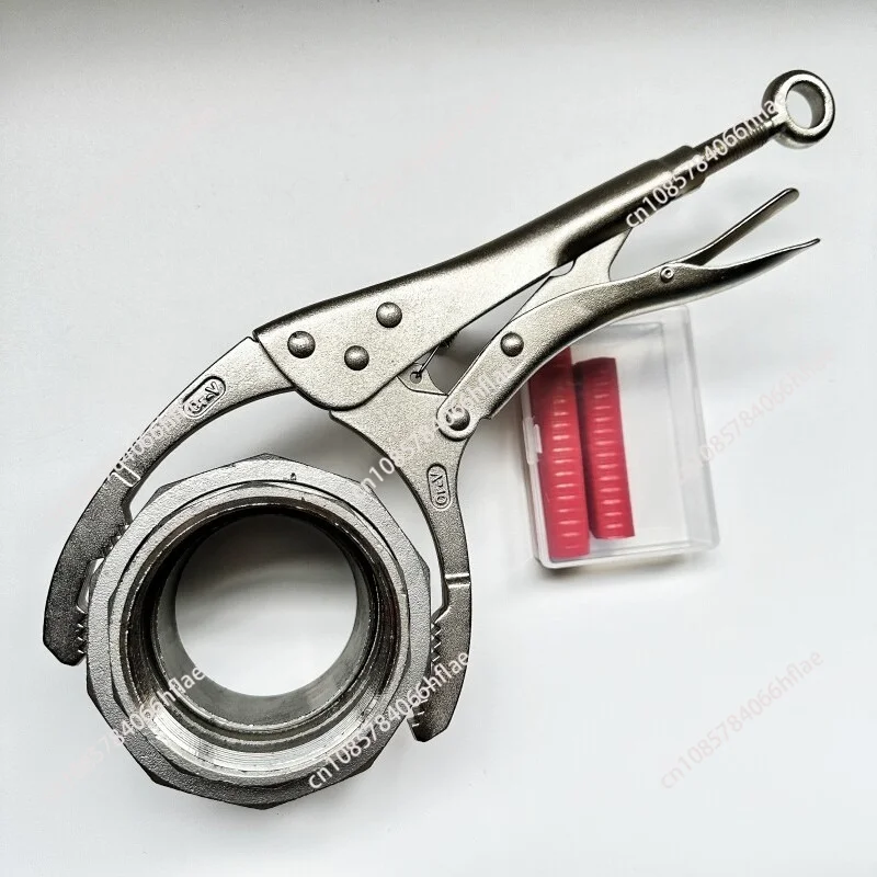 Self Locking Wide Jaw Pipe Pliers, Large Opening Hose Connector Assembly Disassembly Water Pump Pliers