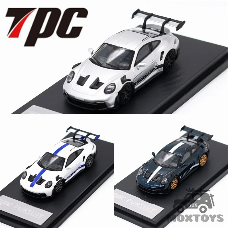 

TPC 1:64 GT3 RS GT Silver / White Blue / Metallic Blue Limited300 Diecast Model Car