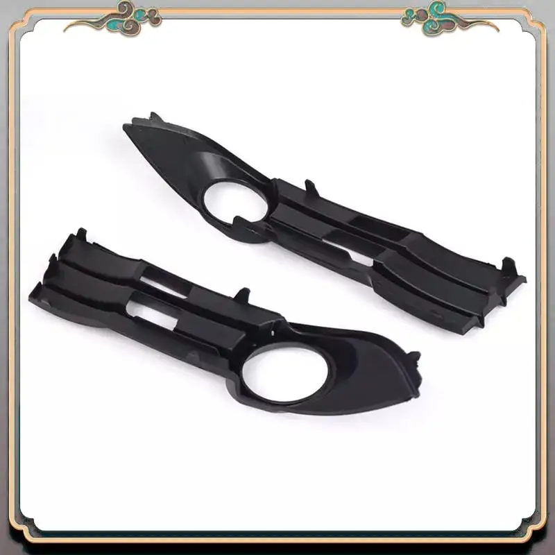 

Reliable-2PCS Front Bumper Fog Light Grille Cover With Hole 1T0853665F 1T0853666F For VW Touran 2007-2010 Pair
