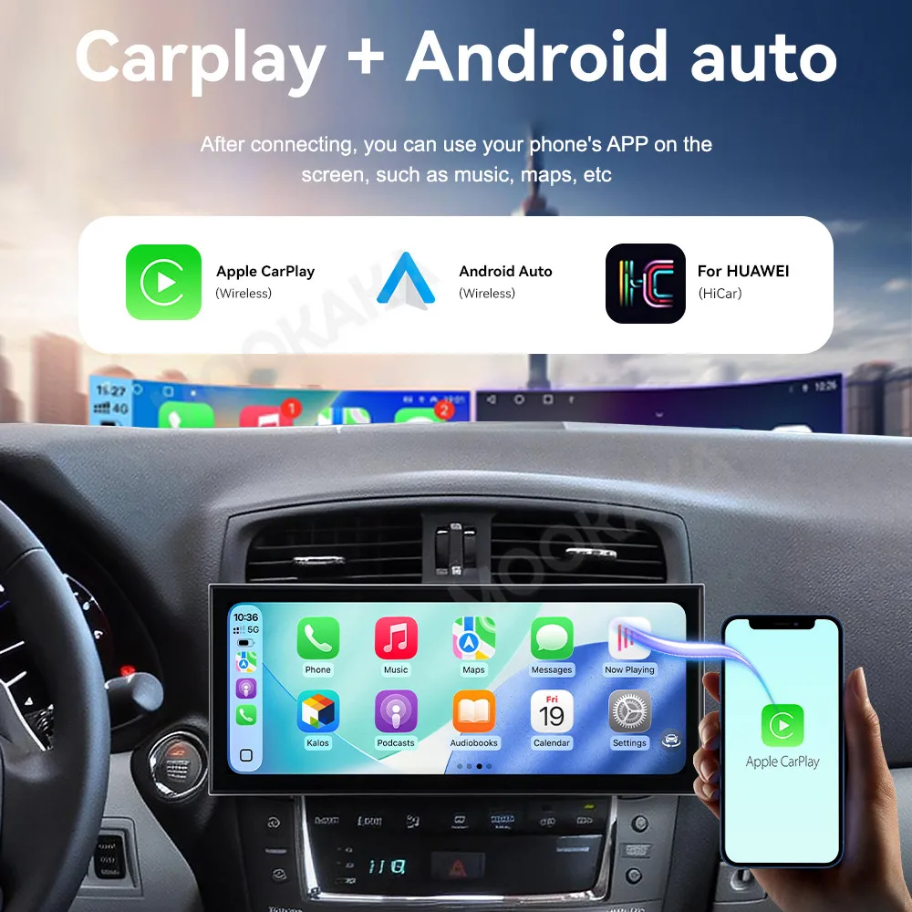 Qualcomm Android 15 Carplay Radio For LEXUS IS250 2006~2010 15.8 INCH Multimedia Player Navigation Car Stereo Receiver Head Unit