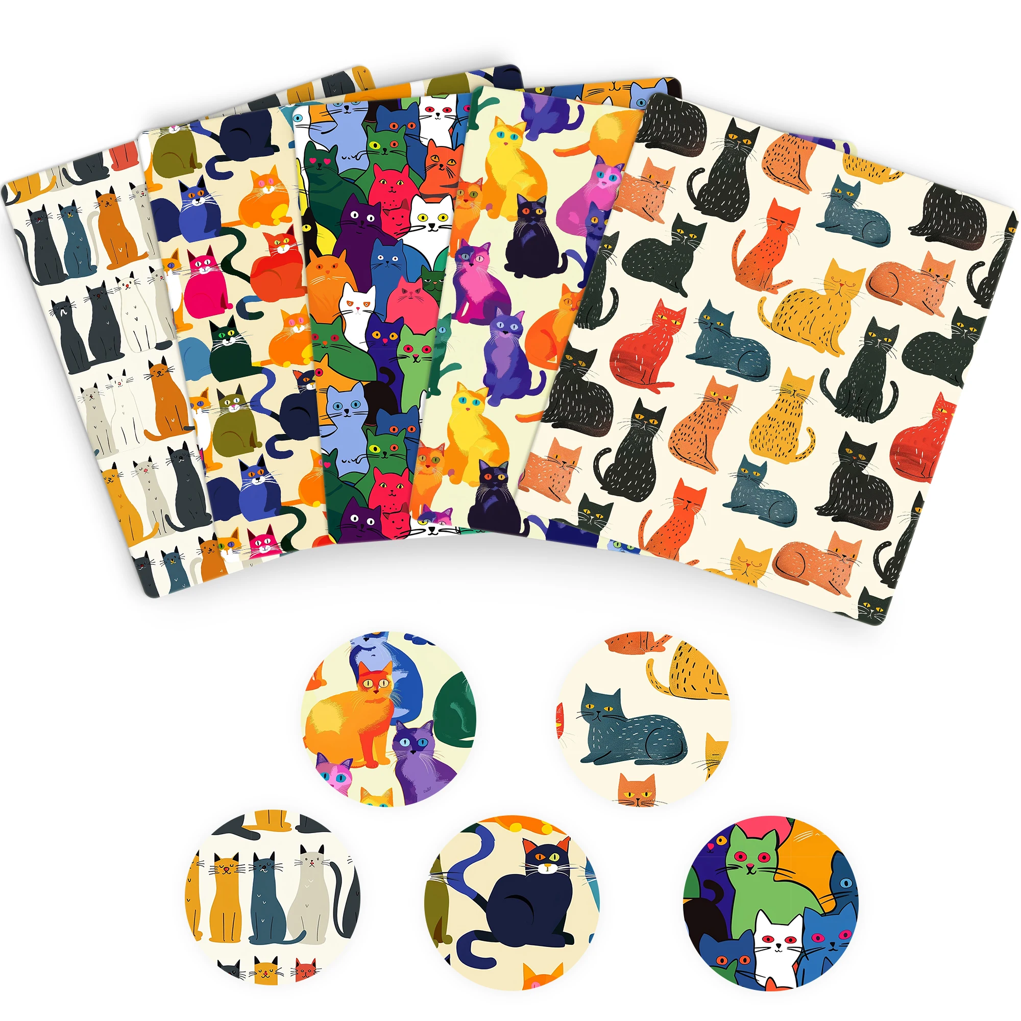 

50*145cm Patchwork Colorful Cat Polyester Cotton Fabric for Tissue Sewing Quilting Fabrics Needlework Material DIY Handmade