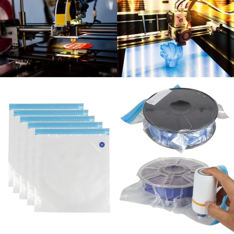 Vacuum Seal Storage Bags for 3D Printing Filament with Electric Pump, Moisture Proof and Dust Resistant