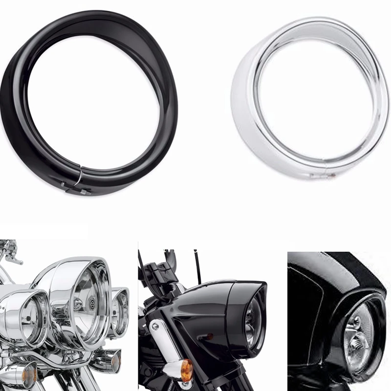 5.75 Inch Visor Headlight Trim Ring 5 3/4