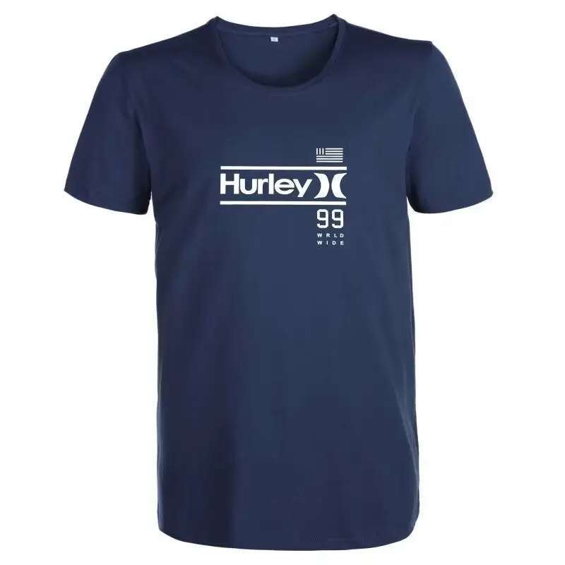

Hurley 99 хлопковая футболка с рисунком унисекс для мужчин и женщин, летняя модная брендовая футболка с короткими рукавами, роскошные повседневные винтажные топы в стиле ретро