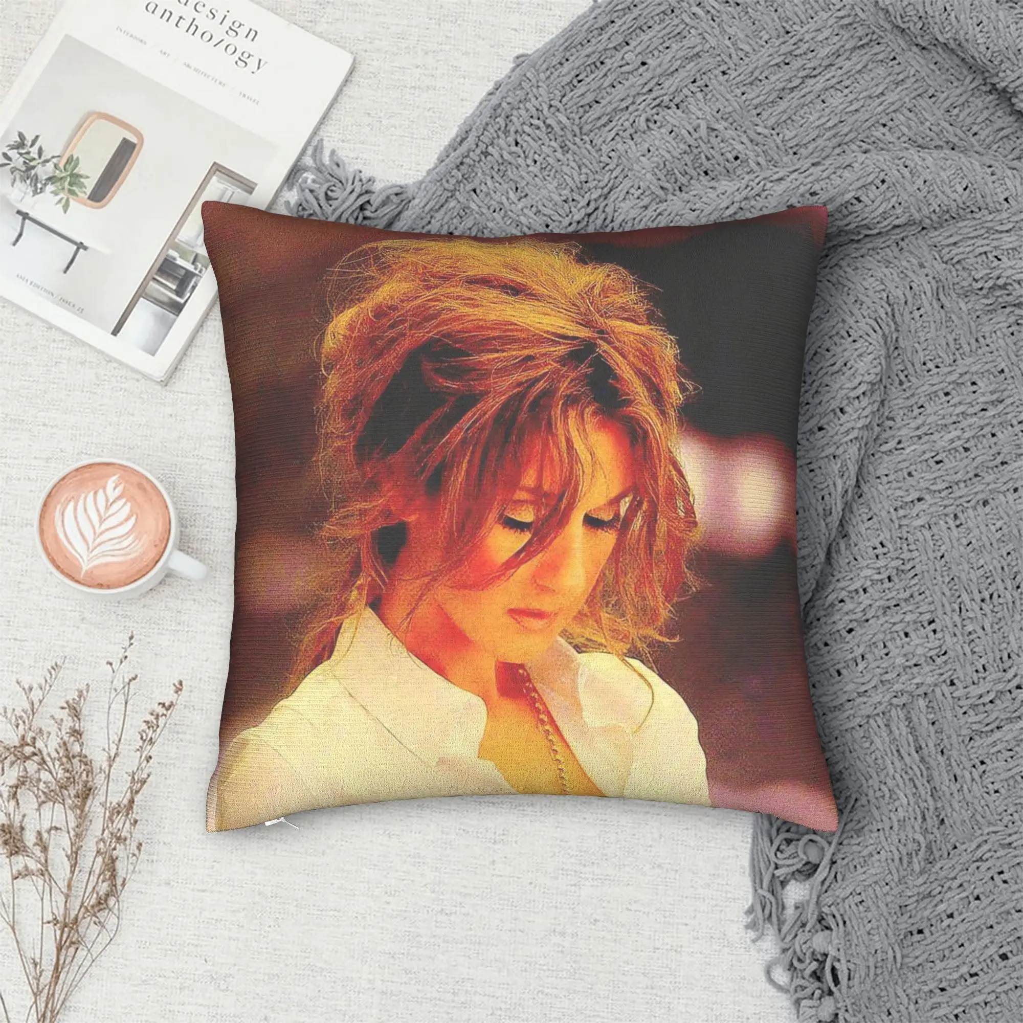 Celines Dions Paris 2026 Tour Pillow Case  Comfy Pillow Cover For Sofa Couch Bed Living Room Fashion Pillowcases