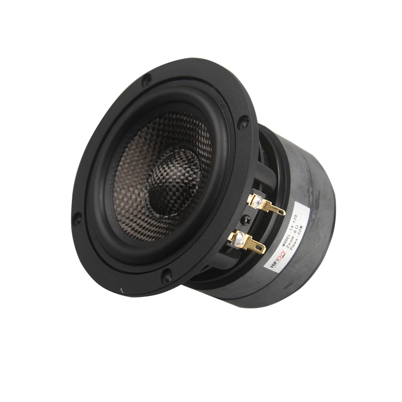 

Fever 4 Inch Semi-double Magnetic Carbon Fiber Woven Basin Medium Woofer Speaker Unit T4-120