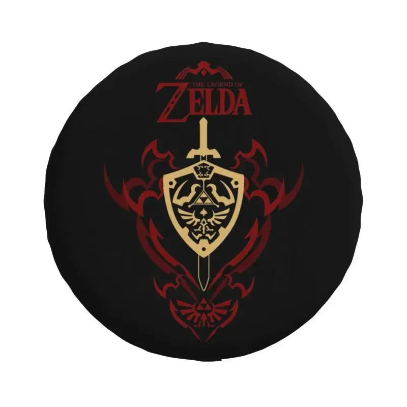 Custom The Legend Of Zeldas Spare Wheel Cover for Mitsubishi Pajero 4x4 RV Hourglass Ocarina Tire Protector 14