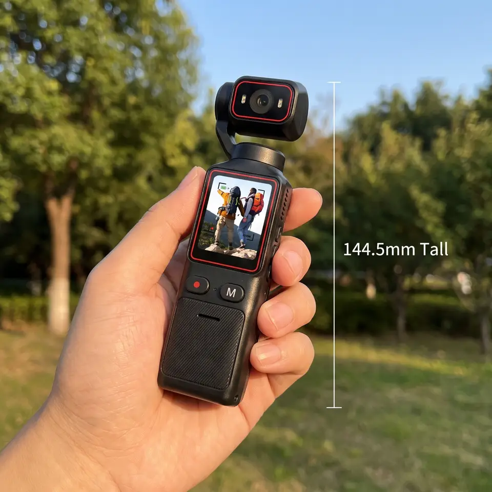 3-Axis Pocket Gimbal Camera with HD Touch Screen for Vlogging & Travel