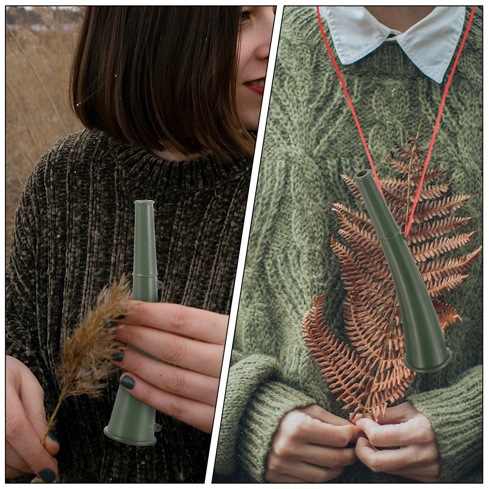 4 قطعة القرن العسكري المدمجة المحمولة بقاء البوق للخارجية سلامة الطوارئ صافرة المشي لمسافات طويلة التخييم #5