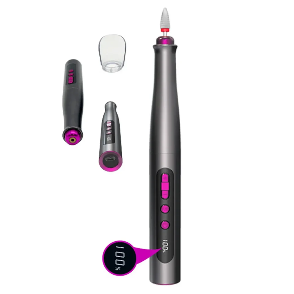 Portable Electric Nail Drill For Manicure Mini Electric Polisher USB Portable Nail Drill