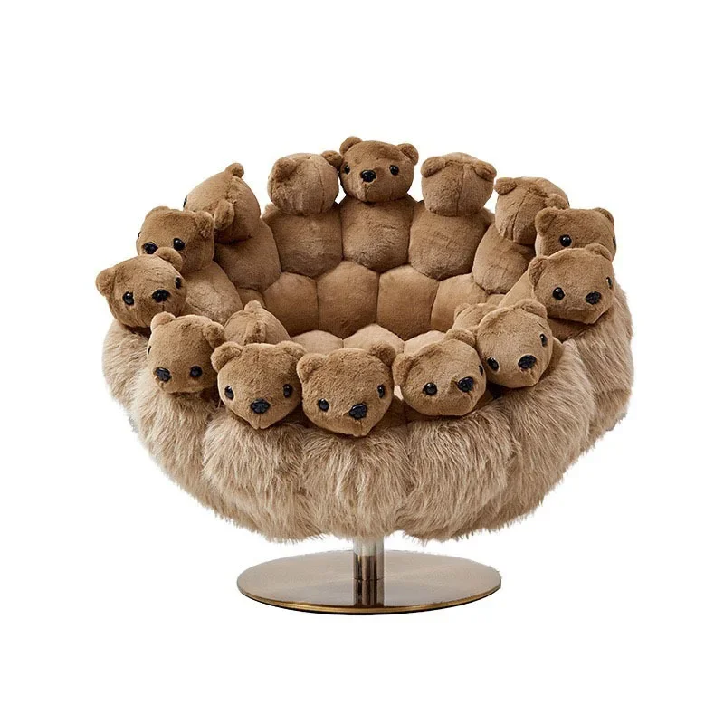 

Single leisure chair Internet celebrity creative personality art doll animal doll fabric lazy sofa chair