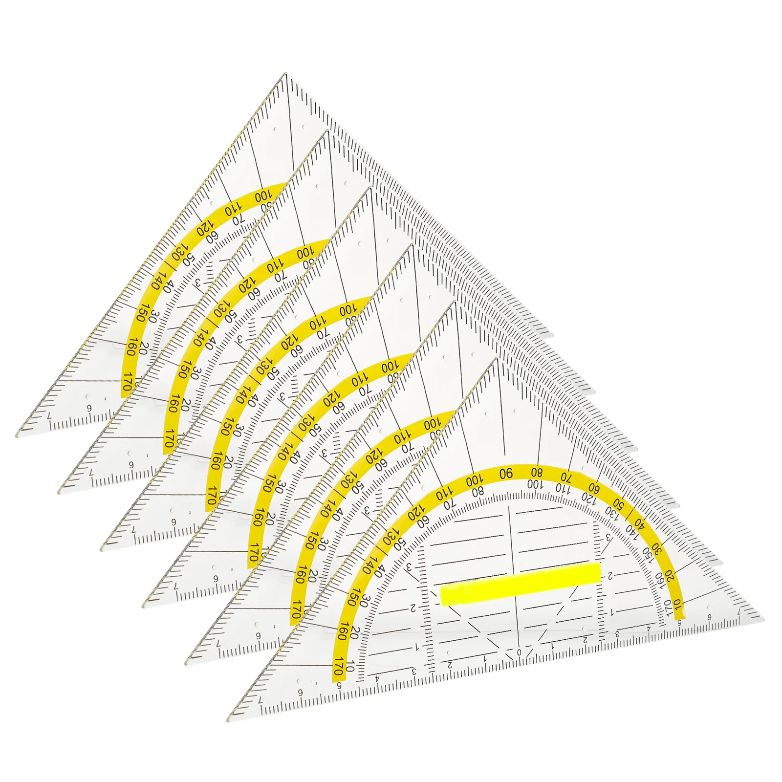 6 шт., многофункциональные пластиковые измерения геометрической формы