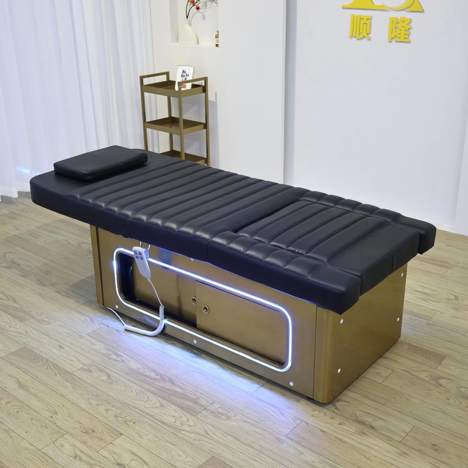 

Service Industry Commercial Furniture: Multifunctional Beauty Care & Foot Massage Bed with Liftable and Foldable Mattress