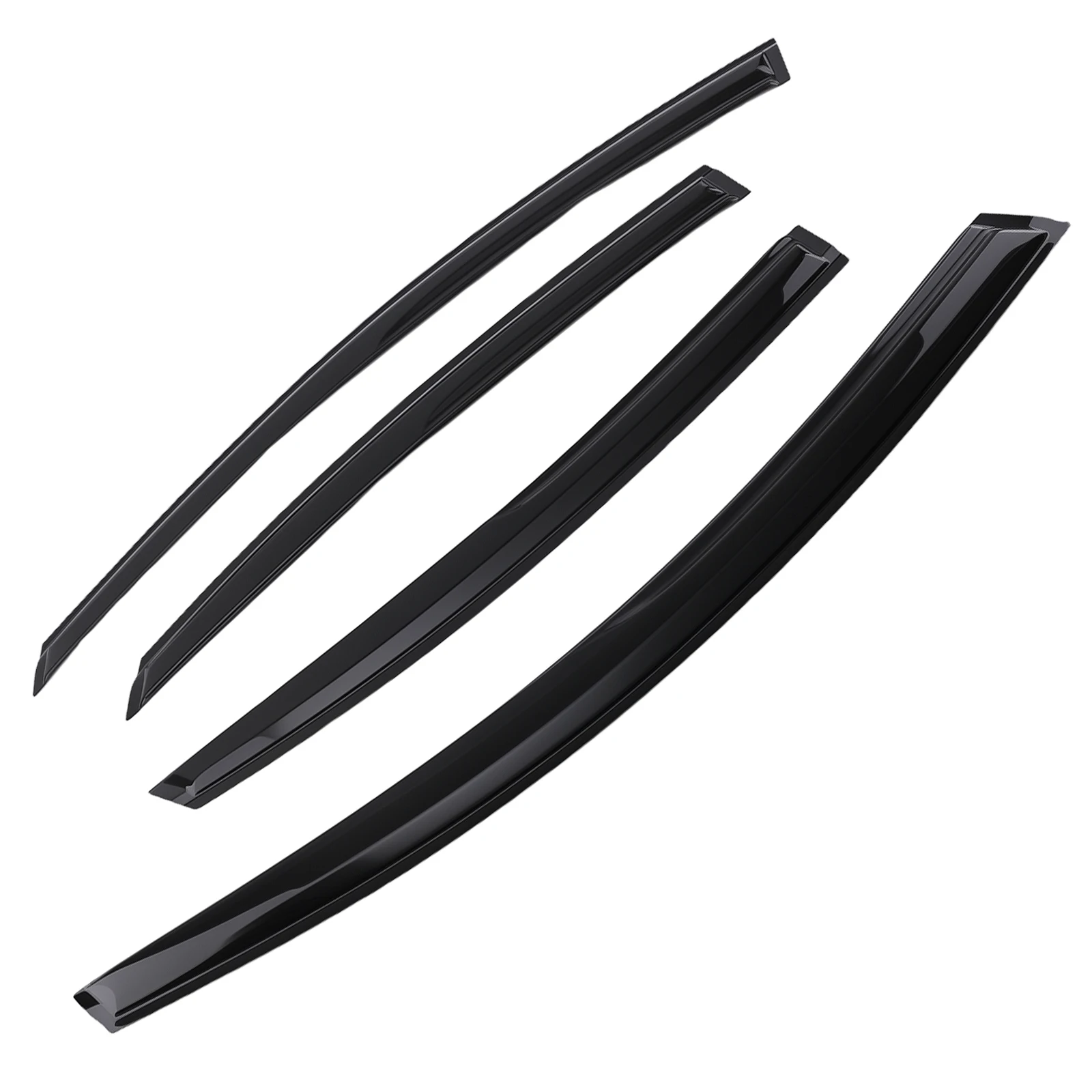 

Wind Deflectors Window Visors Rain Guards for Hyundai Sonata 2015-2019 Black